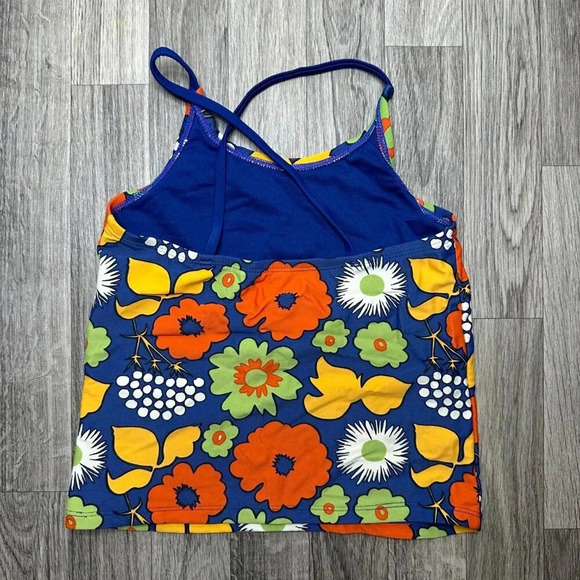 Marimekko X Target Girls Floral Colorful Tankini Swim Suit Top Size Large - Picture 4 of 6